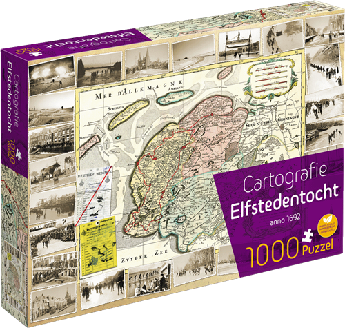 Cartografie Elfstedentocht Puzzel (1000 stukjes)