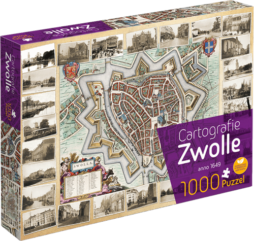 Cartografie Zwolle Puzzel (1000 stukjes)