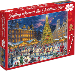 Skating Around the Christmas Tree Puzzel (1000 stukjes)