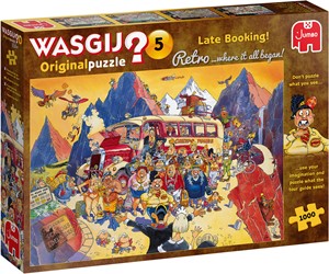 Afbeelding van het spel Wasgij Retro Original 5 - Last-minute Booking! Puzzel (1000 stukjes)