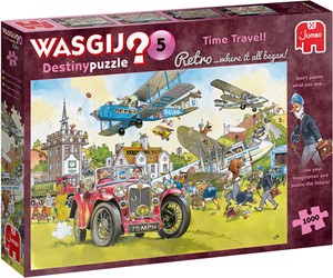 Afbeelding van het spelletje Wasgij Retro Destiny 5 - Tijdreizen Puzzel (1000 stukjes)