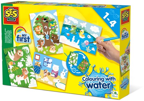 SES My First - Kleuren met Water Verborgen Dieren