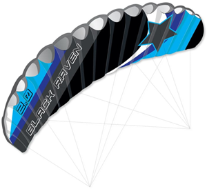 Knoopkites Matrasvlieger Black Raven 2.0 (200 x 60 cm)