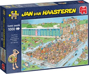 Afbeelding van het spel Jan van Haasteren - Bomvol Bad Puzzel (1000 stukjes)