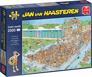 Afbeelding van het spelletje Jan van Haasteren - Bomvol Bad Puzzel (2000 stukjes)