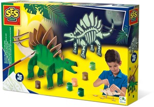 Afbeelding van het spelletje SES - Houten Dino Glow in the Dark