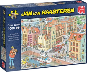 Afbeelding van het spelletje Jan van Haasteren - Het Ontbrekende Stukje Puzzel (1000 stukjes)