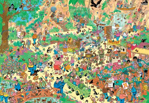 Jan van Haasteren - Vrolijke Fladderaars Puzzel (2000 stukjes)-2