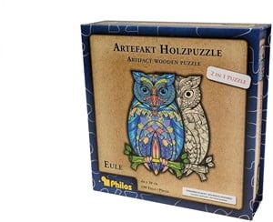 Afbeelding van het spelletje Artefact Houten Puzzel - Uil (199 stukjes)