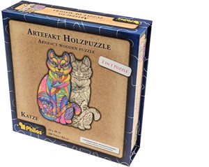 Afbeelding van het spelletje Artefact Houten Puzzel - Kat (160 stukjes)