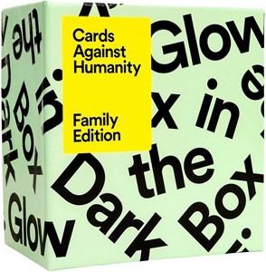 Afbeelding van het spelletje Cards Against Humanity - Family Edition First Expansion Glow In The Dark Box