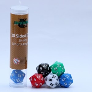 Adc Blackfire 20 Zijdige Dobbelstenen 20Mm Assorti 5 Stuks adc blackfire kopen in de aanbieding