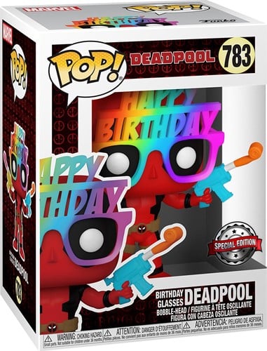 Funko Pop! - Marvel Deadpool - Deadpool Birthday Glasses #783