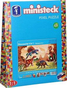 Afbeelding van het spel Ministeck Dinosaurussen 4 in 1