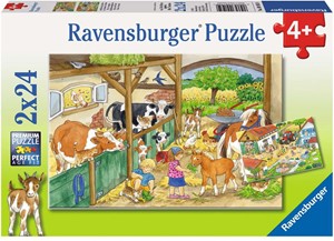 Vrolijk Boerderijleven Puzzel (2x24 stukjes)