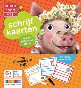Zwijsen Maan Roos Vis Schrijfkaarten zwijsen kopen in de aanbieding