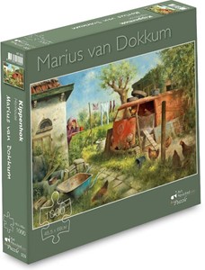 Afbeelding van het spelletje Marius van Dokkum - Kippenhok Puzzel (1000 stukjes)