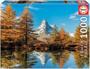 Afbeelding van het spelletje Matterhorn Mountain in Autumn Puzzel (1000 stukjes)
