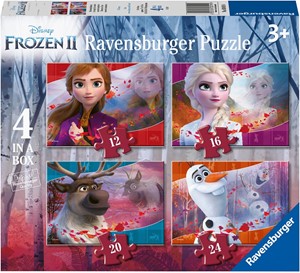 Afbeelding van het spelletje Frozen 2 - 4 in 1 Puzzel