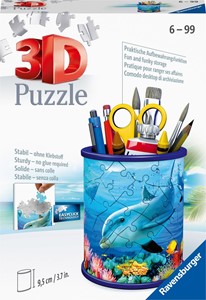 Thumbnail van een extra afbeelding van het spel 3D Puzzel - Pennenbak Onderwaterwereld (54 stukjes)