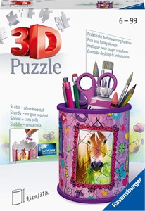 Afbeelding van het spel 3D Puzzel - Pennenbak Paarden (54 stukjes)