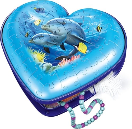 3D Puzzel - Hartendoosje Onderwaterwereld (54 stukjes)-2
