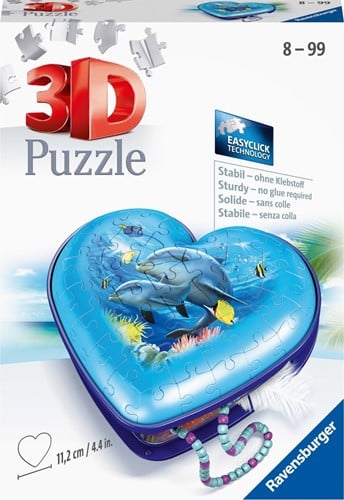 3D Puzzel - Hartendoosje Onderwaterwereld (54 stukjes)