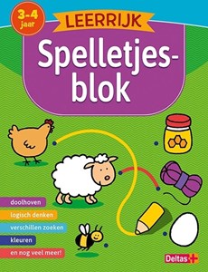 Afbeelding van het spelletje Leerrijk - Spelletjesblok 3-4 jaar