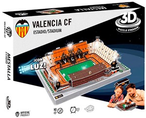 Afbeelding van het spelletje Valencia - Mestalla Estadio 3D Puzzel (87 stukjes)