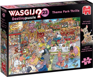 Afbeelding van het spelletje Wasgij Destiny 23 - Spektakel in het Pretpark (1000 stukjes)