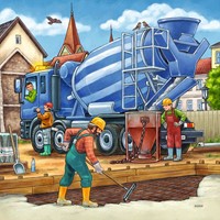Grote Bouwvoertuigen Puzzel (3x49 stukjes)-3