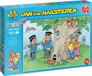 Afbeelding van het spelletje Jan van Haasteren Junior - Verstoppertje Puzzel (150 stukjes)