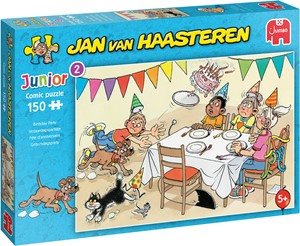 Afbeelding van het spelletje Jan van Haasteren - Junior Verjaardagspartijtje Puzzel (150 stukjes)