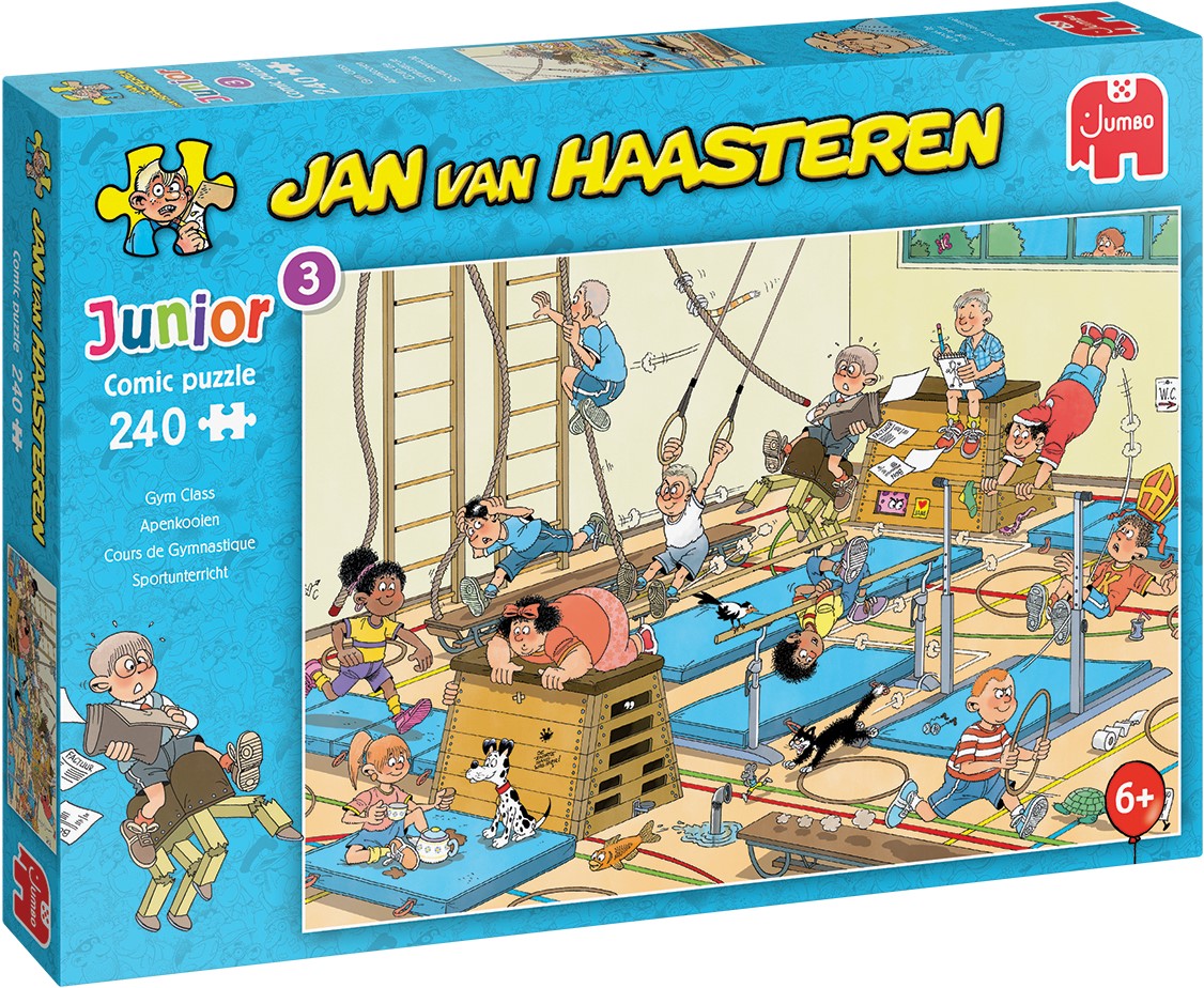Robijn papier eetbaar Jan van Haasteren - Junior Gym Class Puzzel (240 stukjes) - kopen bij  Spellenrijk.nl