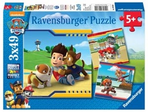 Paw Patrol Helden met Vacht Puzzel 3 x 49 stukjes