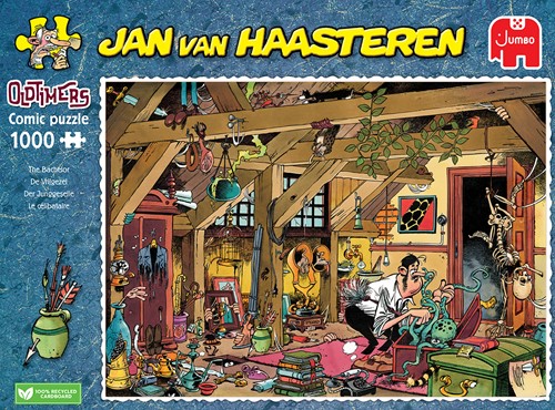 Jan van Haasteren Oldtimers - De Vrijgezel Puzzel (1000 stukjes)-3