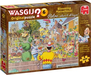 Afbeelding van het spelletje Wasgij Retro Original 6 - Het Groeit als Kool! Puzzel (1000 stukjes)