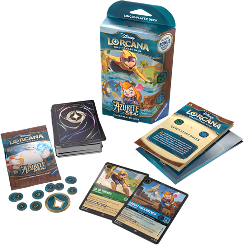 Disney Lorcana TCG - Azurite Sea Starter Deck Go Go Tomago & Gadget Hackwrench-2