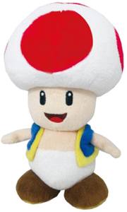 Afbeelding van het spelletje Super Mario - Red Toad Knuffel (20cm)