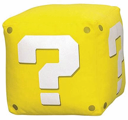 Super Mario - Coin Box Knuffel (12cm)