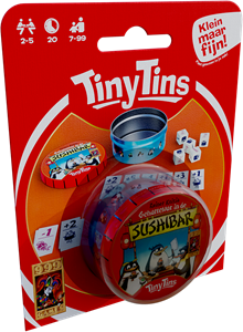 999 Games Tiny Tins - Geharrewar in de Sushibar - Dobbelspel