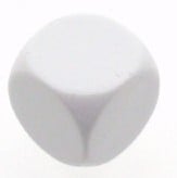 Blanco Dobbelstenen 16mm - Wit (10 stuks)