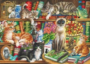 Gibsons Puss In Books Puzzel 1000 Stukjes gibsons kopen in de aanbieding Gibsons Puss In Books Puzzel 1000 Stukjes gibsons kopen in de aanbieding