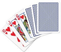 Speelkaarten - Copag 100% Plastic Poker Normal Faces Blauw-2