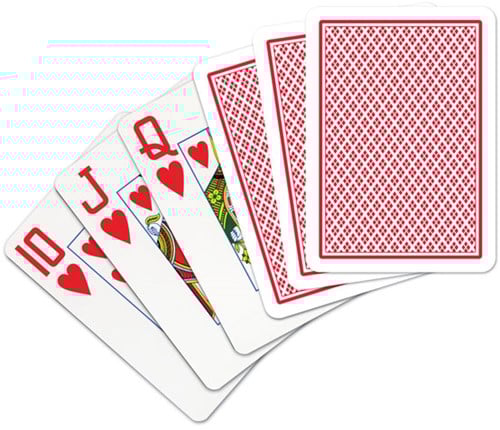 Speelkaarten - Copag 100% Plastic Poker Jumbo Faces Rood-2
