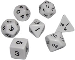 Witte Polydice Set