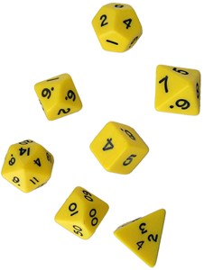 Afbeelding van het spelletje Gele Polydice Set