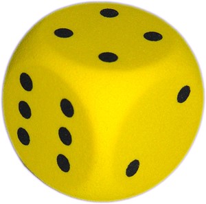 Afbeelding van het spelletje Grote Dobbelsteen met Stippen (5 cm)