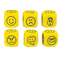Grote Emoticon Dobbelsteen (4 cm)