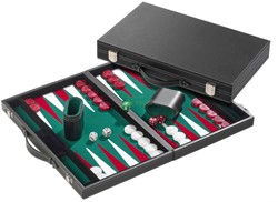 Backgammon Koffer - Standaard Groen Groot